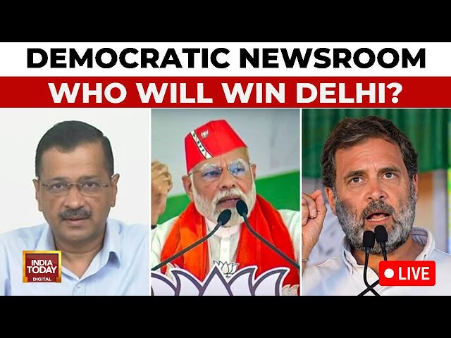 Delhi Election LIVE | India Today Democratic Newsroom LIVE | AAP Vs BJP Vs Congress: Who Will Win?