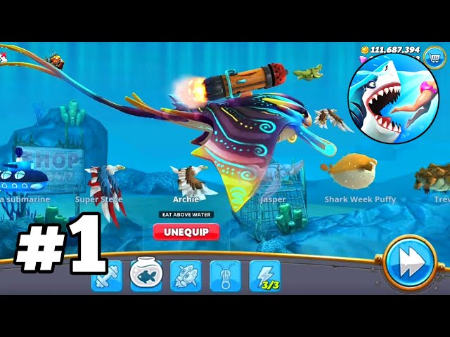 Hungry Shark World - Gameplay Walkthrough Part 1 (iOS, Android)