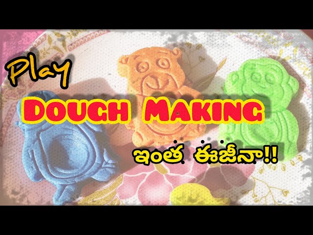 How to make play dough in Telugu | How to make play doh clay for kids in Telugu | Anagha Amma | DIY