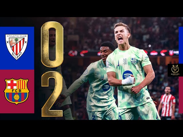 ATHLETIC CLUB 0 vs 2 FC BARCELONA | SPANISH SUPERCUP SEMIFINAL 🔵🔴