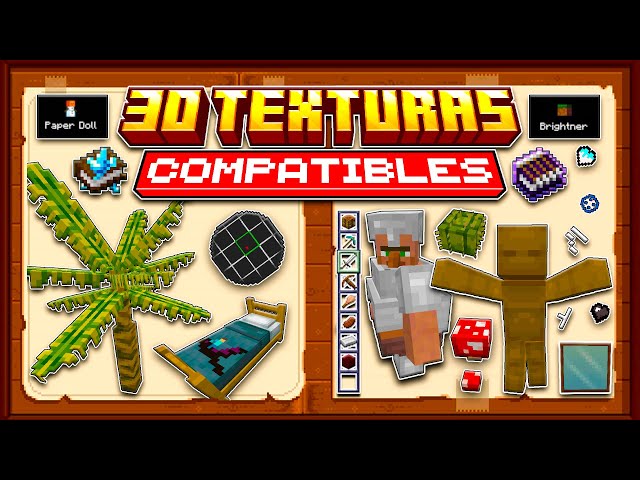 》30 TEXTURAS COMPATIBLES Para MINECRAFT PE/BEDROCK 1.20 - 1.20.41 | BEST TEXTURES 1.20