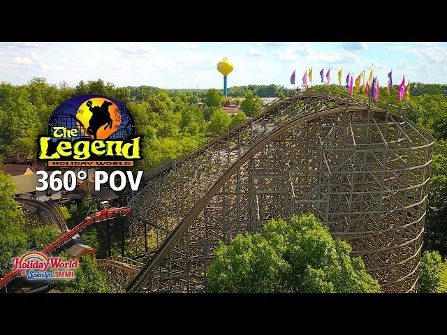 The Legend Roller Coaster 360° POV | Holiday World