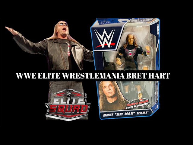 WWE ELITE WRESTLEMANIA BRET HART (BUILD A VINCE MCMAHON FIGURE)