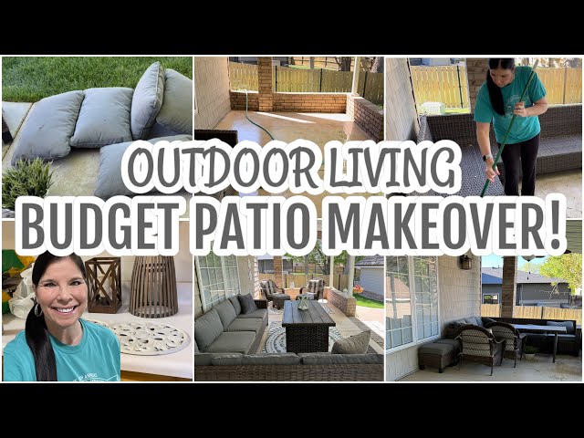 OUTDOOR LIVING MAKEOVER | BACKYARD REFRESH #patiomakeover  #outdoorlife #backyarddesign #cleanwithme