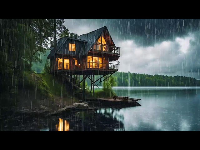 Relaxing Piano Music & Rain Sounds for Deep Sleep - Meditation Music, Stress Relief, Calming Rain