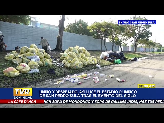 Limpio y despejado, así luce el estadio olimpico de SPS tras el evento deportivo del siglo