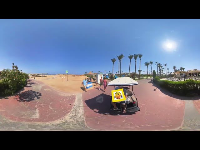 360 Grad  Golf Cart at the Beach Cleopatra Luxury Resort Makadi Bay Egypt