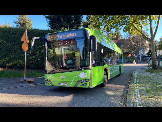 Freiburger Bus Linie 27 ab Europaplatz-Richard-Strauss-Str.HERDEN