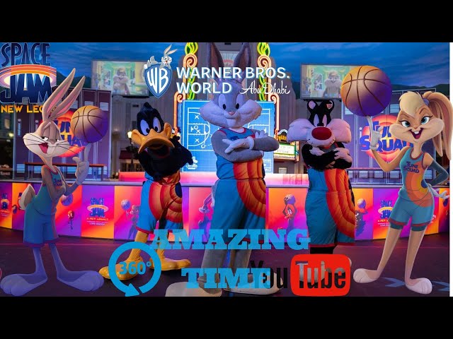 360 Video biggest Indoor Playground Family | Warner bros. World Abu Dhabi | Space Jam Show