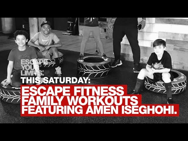 Family home workout with Escape Fitness and Amen Iseghohi.