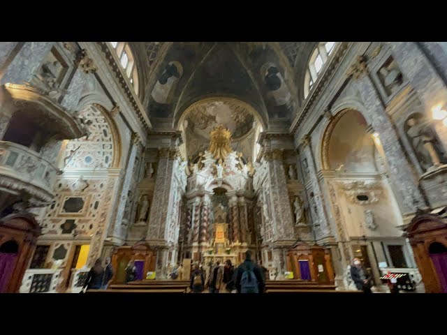 Exploring inside Santa Maria di Nazareth Church Chiesa di Santa Maria di Nazareth in Venice Italy