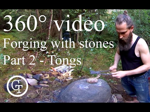 Forging with stone tools part 2 - tongs