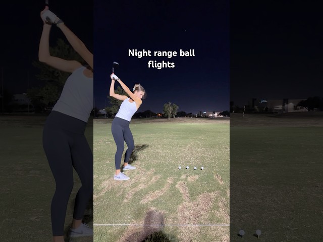 Night range ball flights ✨ #golf