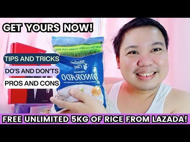 LEGIT! Lazada Free Unlimited 5KG Premium Dinorado Rice | Tips & Tricks | Do's & Don'ts | Pros & Cons