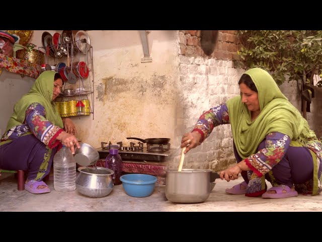 Old Desi Traditional Food | Black Mash White Rice Rare food | Village Sham