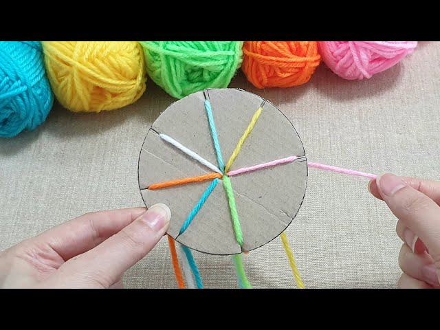 Very Easy ! You can make 💰 with cardboard and yarn at home - Sell as many as you can makes