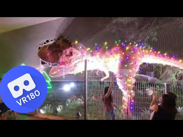 [VR180 VR 3D] Changi Jurassic Mile T-Rex Tyrannosaurus Dinosaur Singapore | Virtual Reality Oculus