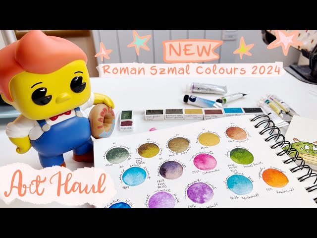 Art Haul including NEW Roman Szmal watercolours!