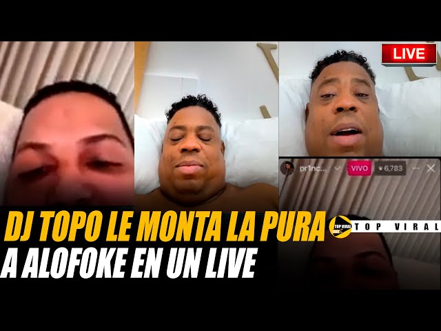 DJ TOPO LE MANDA FUEGO A ALOFOKE EN UN LIVE DE INSTAGRAM😱🔴🔥