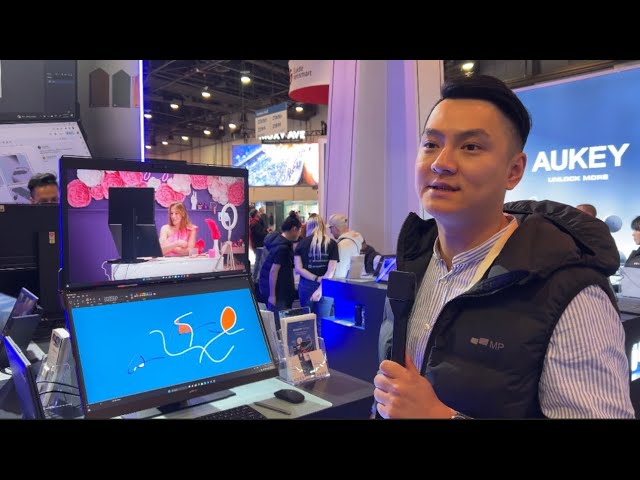 Mobile Pixels booth tour with founder Jack at CES 2024