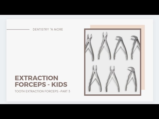 EXTRACTION FORCEPS- PART 3(KIDS/DECIDUOUS TEETH)