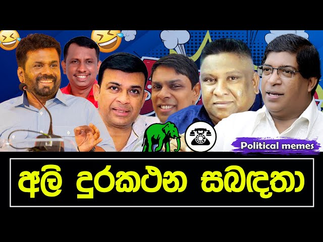 අලි දුරකථන සබඳතා 😂 | UNP + SJB | Political memes | Political Fun Sri Lanka