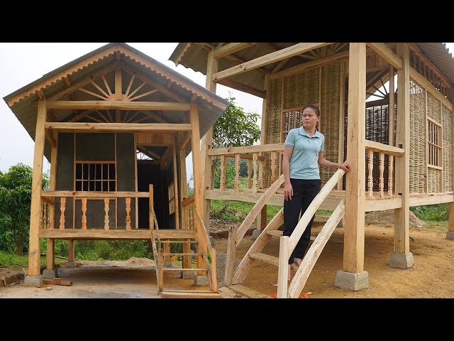 TIMELAPSE: START TO FINISH Alone Building Wooden House - BUILD LOG CABIN | Hoàng Thị Chiển