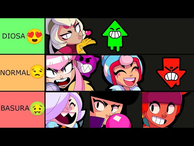 TOP TIER LIST WAIFUS de BRAWL STARS 2024 😍