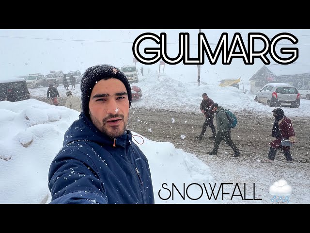 Snowfall 🌨️in Gulmarg Today 21 January || Heavy snowfall || Teli Tanveer vlogs