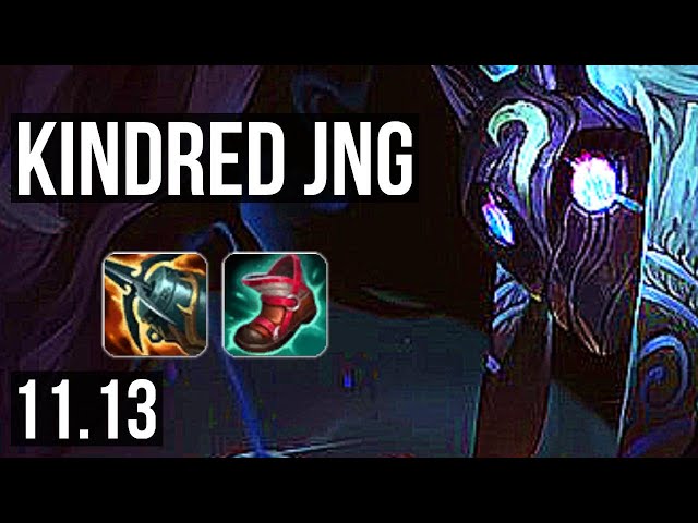 KINDRED vs LEE SIN (JUNGLE) | Rank 1 Kindred, Rank 6, 6/0/2, Dominating | NA Challenger | v11.13