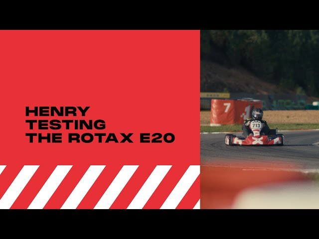 Henry Testing the Rotax E20