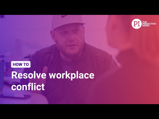 How to resolve workplace conflict