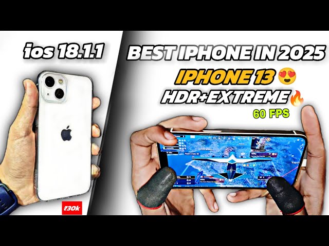 IPHONE 13 IN 2025😍FOR BGMI & PUBG TEST | HEATING + BATTERY TEST🔥| AFTER IOS 18.1.1