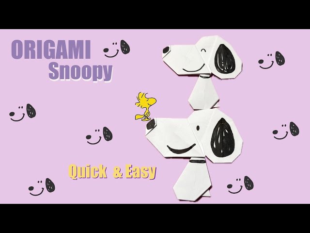 Fold Your Own Snoopy Origami! 🐾 | Easy & Fun Tutorial for All Ages