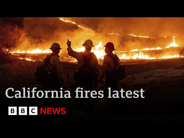 LA fires still raging as National Guard and curfews deployed against looters | BBC News