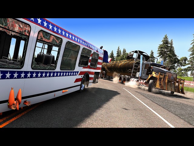 R..a.c.e : MAD Bus Race on the Most Brutal Track❗ Epic Jumps, Crashes❗ |  BeamNG.drive Madness ❗