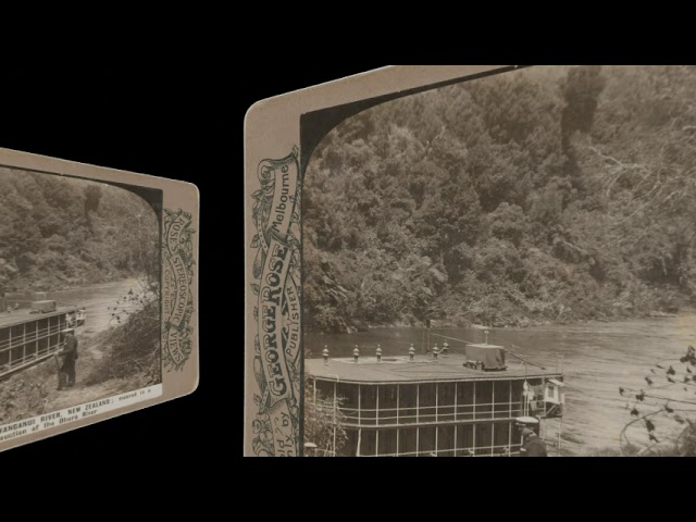 Houseboat, Wanganui River, New Zealand ~1900 (silent, still image)