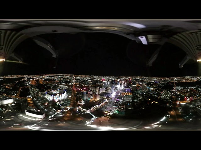 360° Drone Cityscape 4K: Vegas Nights