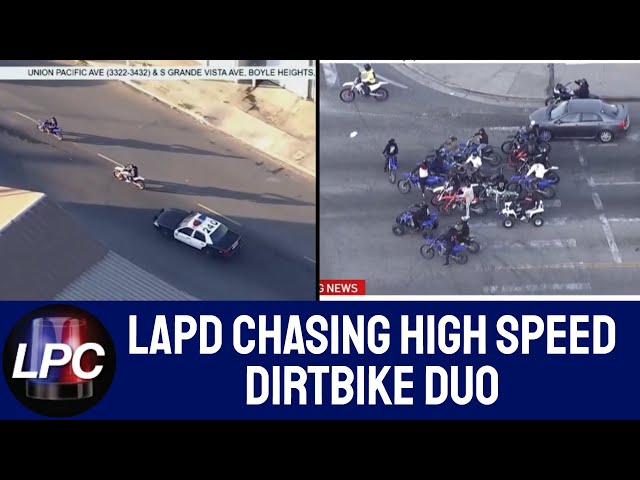 LAPD Chasing High Speed Dirtbike Duo