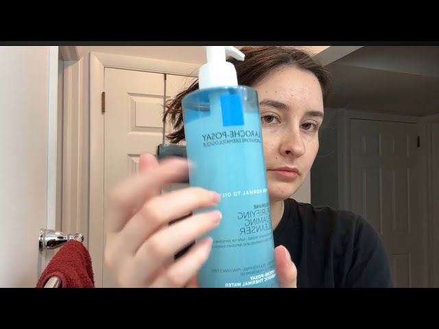 ASMR fast morning skin care (minimal talking and tapping)