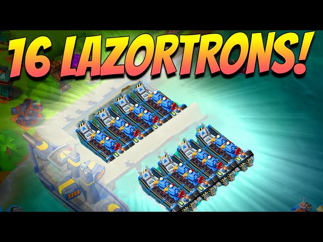 Boom Beach Lazortrons - Maxed Landing Crafts are Insane!