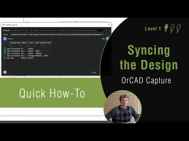 How to Sync the Schematic and PCB in OrCAD