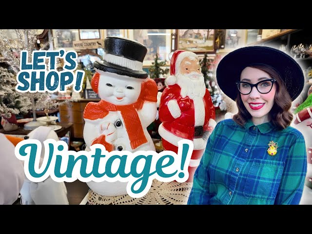 This Place Is HUGE | Vintage Shopping for Christmas, Mid Century Kitsch and More!