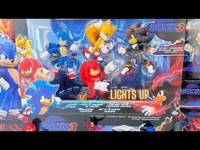 Sonic Movie 3 Toys Review | Light Up Glow in Dark Action