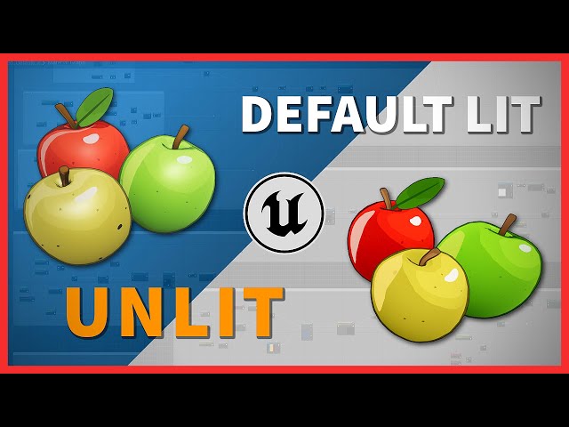 Stylized Material UE5: Default Lit vs. Unlit