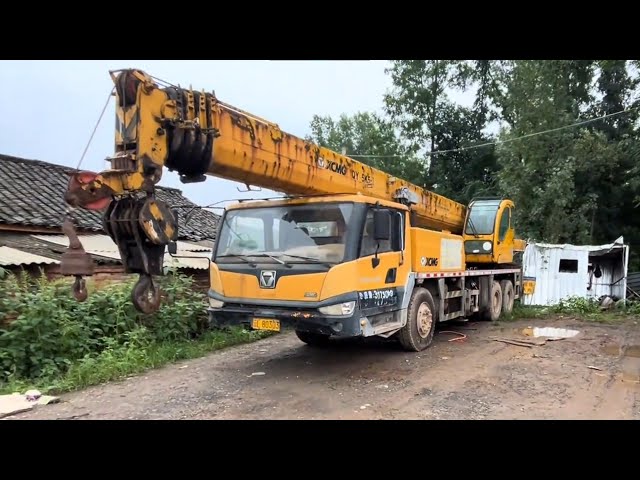 Amazing Machines | Crane Truck Working To Lift Steel Structure Installed in Factory