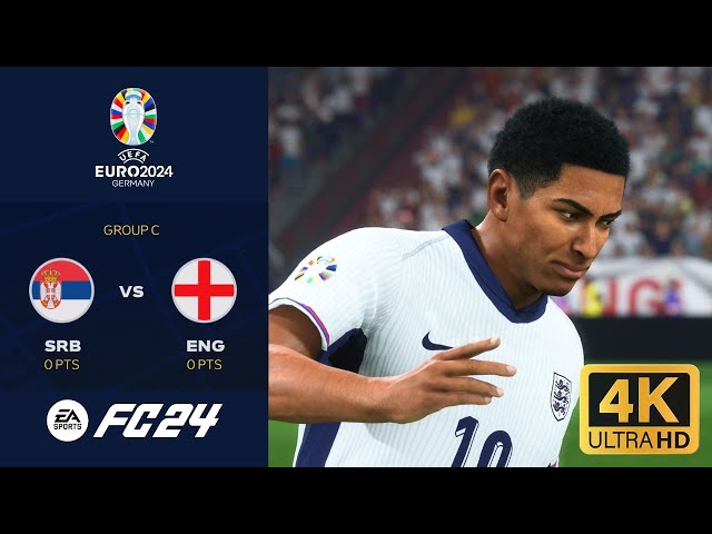 FC 24 - SERBIA VS ENGLAND | GROUP STAGE | EUFA EURO 2024 [4K]