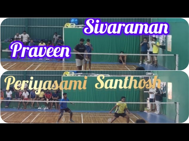 5th - 23/Feb/2025 Periyasami & Santosh VS Sivaraman & Praveen #moneyosai #badmintoncompetition