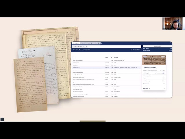 Using Public AI Models with Transkribus Webinar (English)
