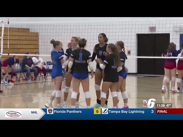 High school volleyball highlights and scoreboard